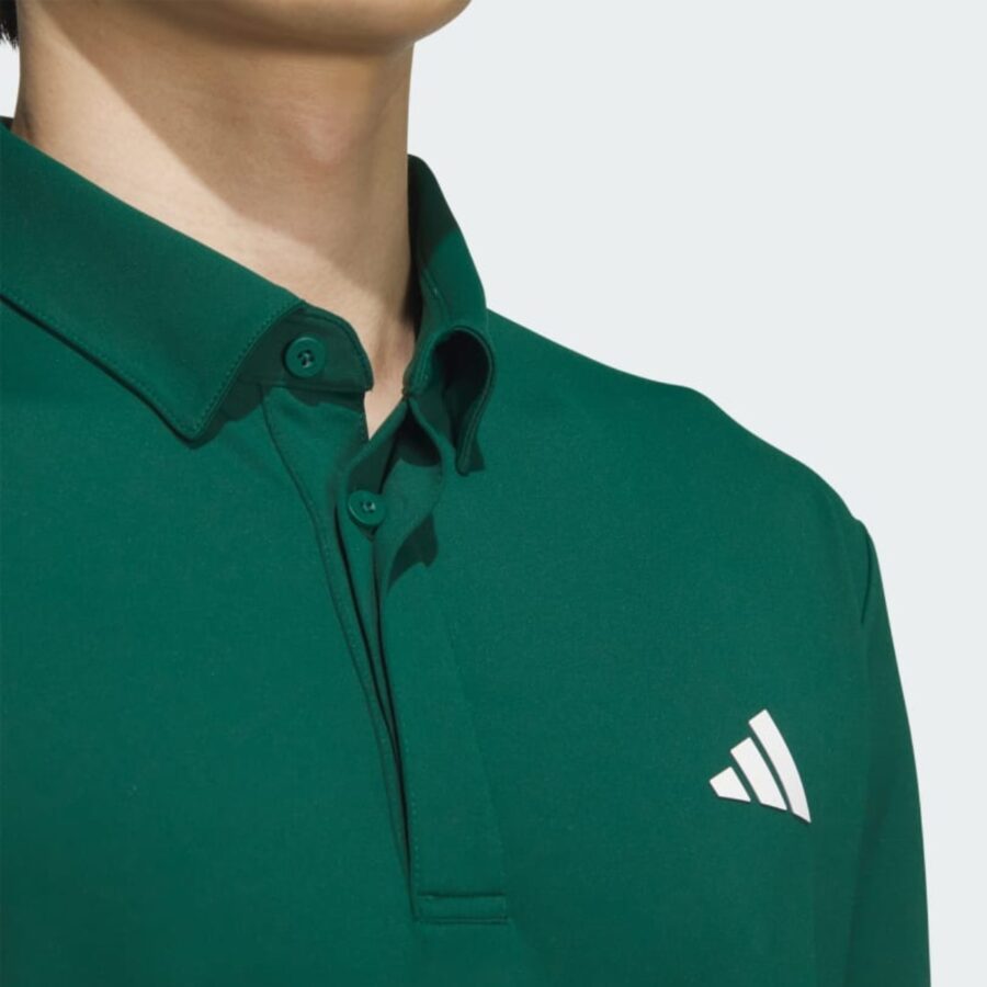 áo adidas polo dài tay aeroready màu xanh lá im6416