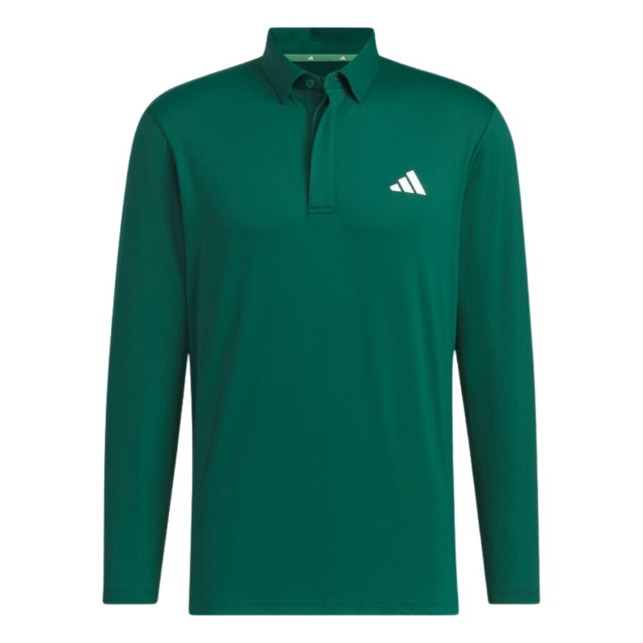 áo adidas polo dài tay aeroready màu xanh lá im6416