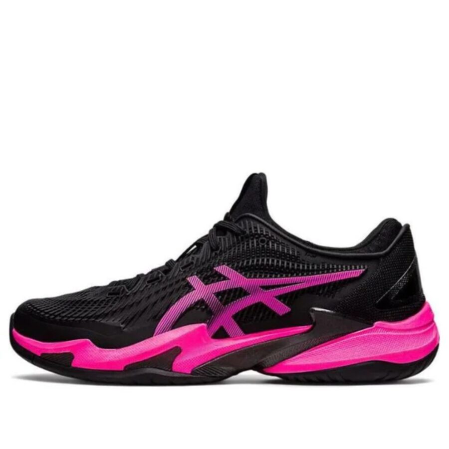 giày asics court ff 3 'black hot pink' 1041a370-001