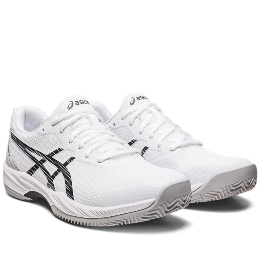 giày asics gel game 9 clay oc 'white black' 1041a358-100