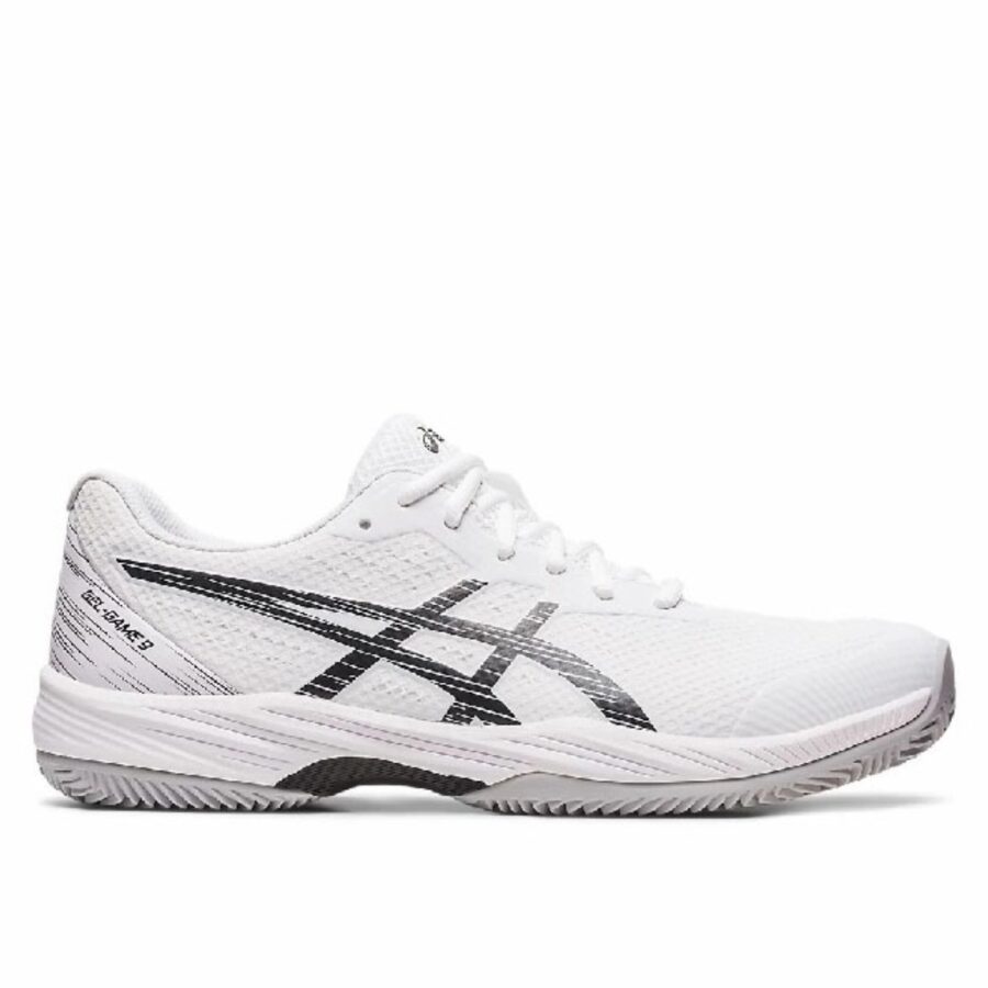 giày asics gel game 9 clay oc 'white black' 1041a358-100