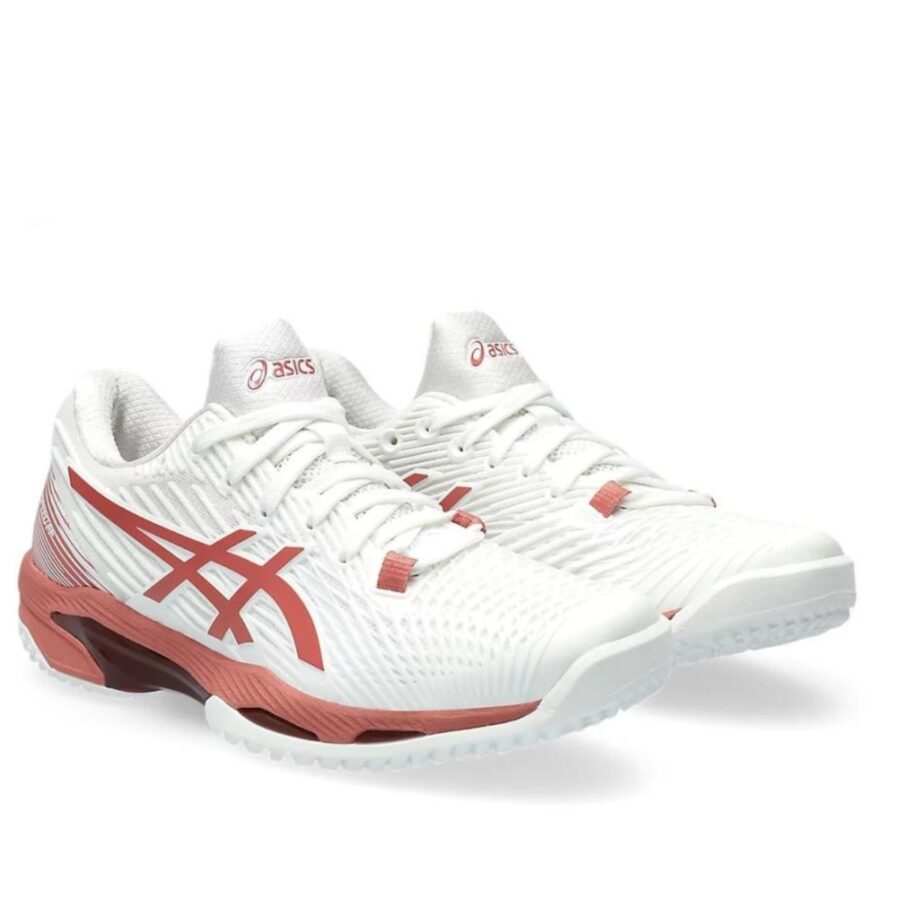 giày asics solution speed ff 2 'white x light garnet' 1042a135-105