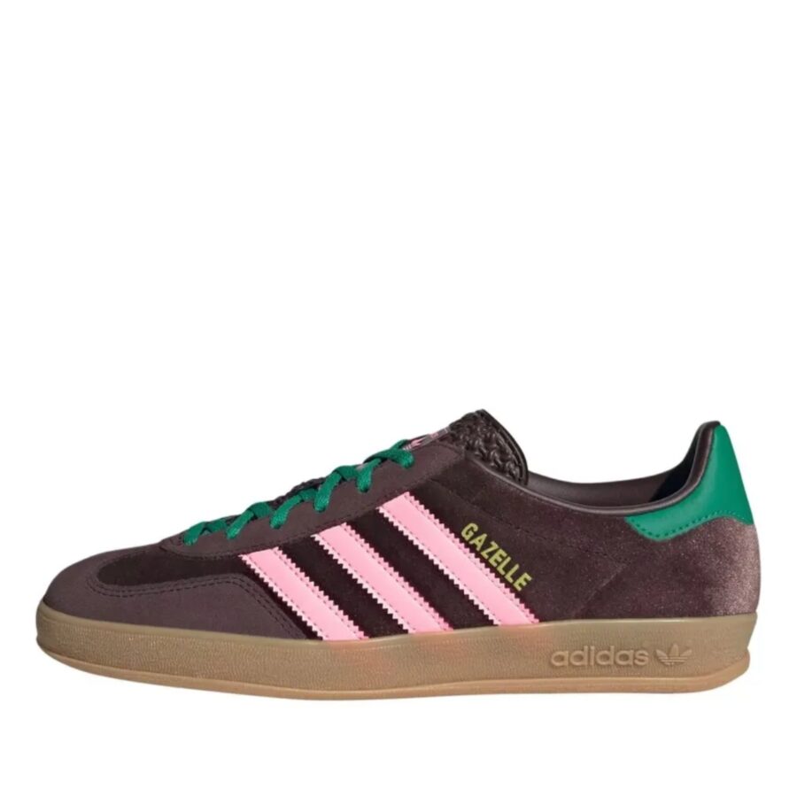 giày adidas gazelle indoor w dark brown glow pink ji2714