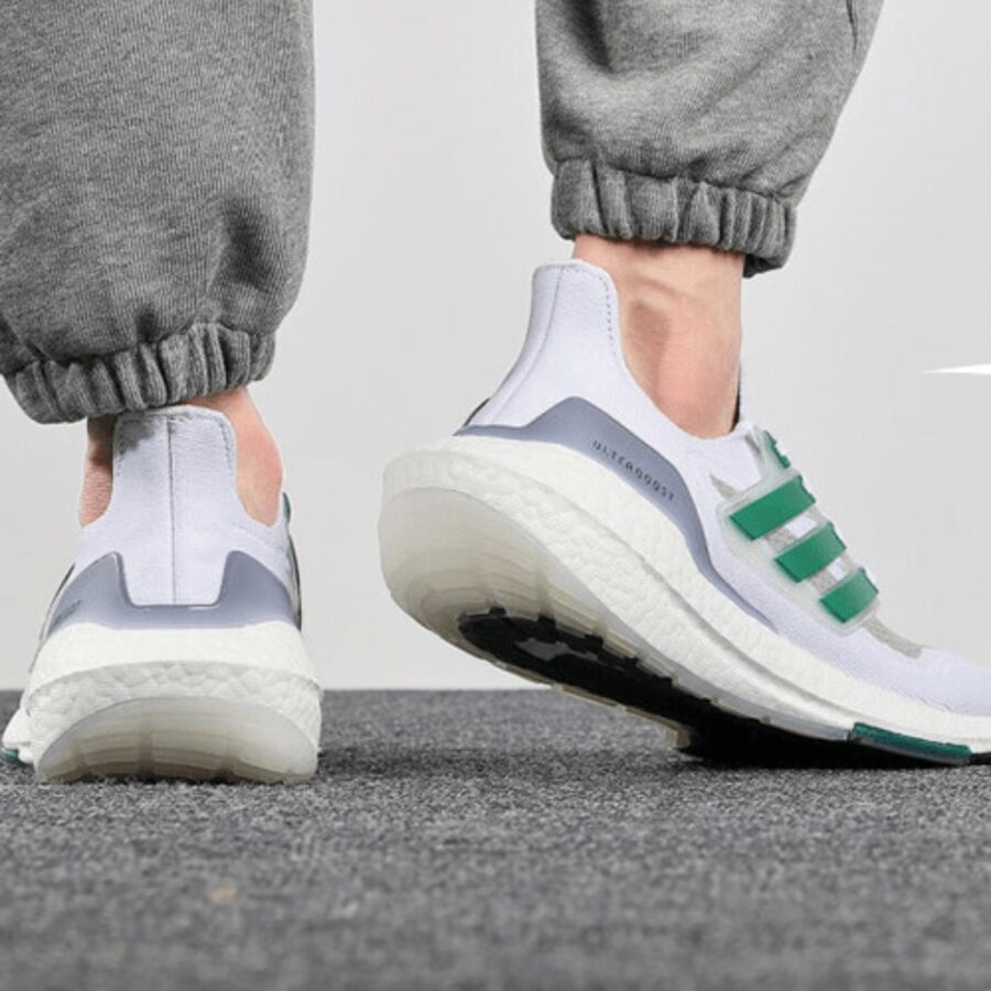 giày adidas ultraboost 21 ‘white sub green’ fz2326