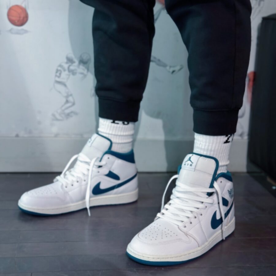 giày air jordan 1 mid se 'industrial blue' fn5215-141