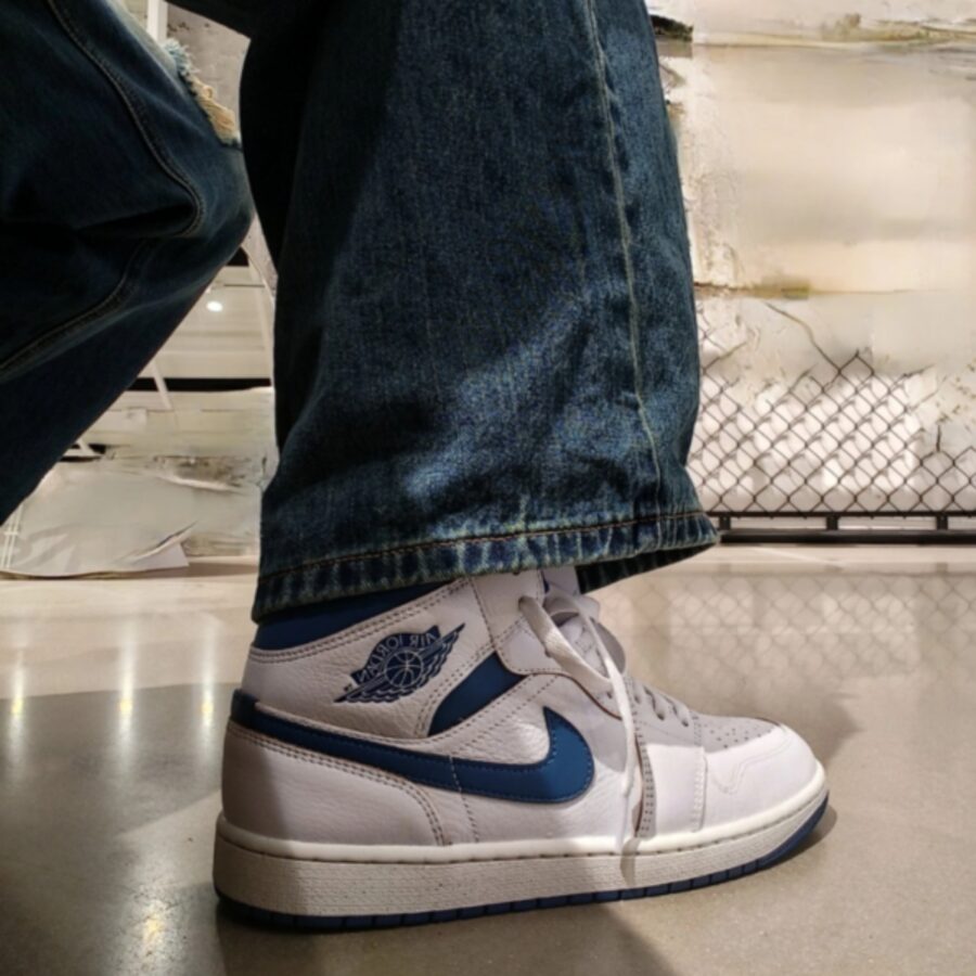 giày air jordan 1 mid se 'industrial blue' fn5215-141