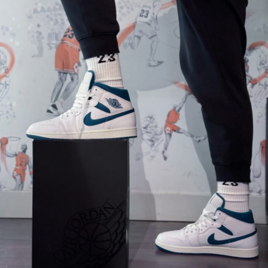 giày air jordan 1 mid se 'industrial blue' fn5215-141
