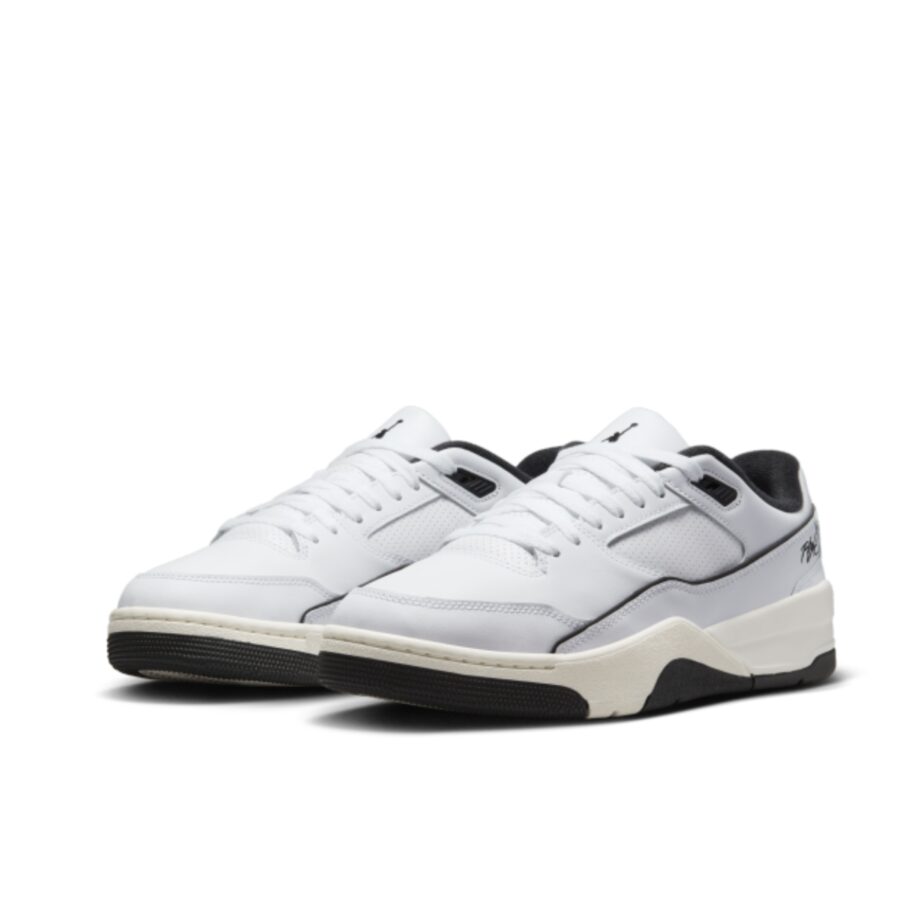 giày air jordan flight court 'white black' hf3255-100