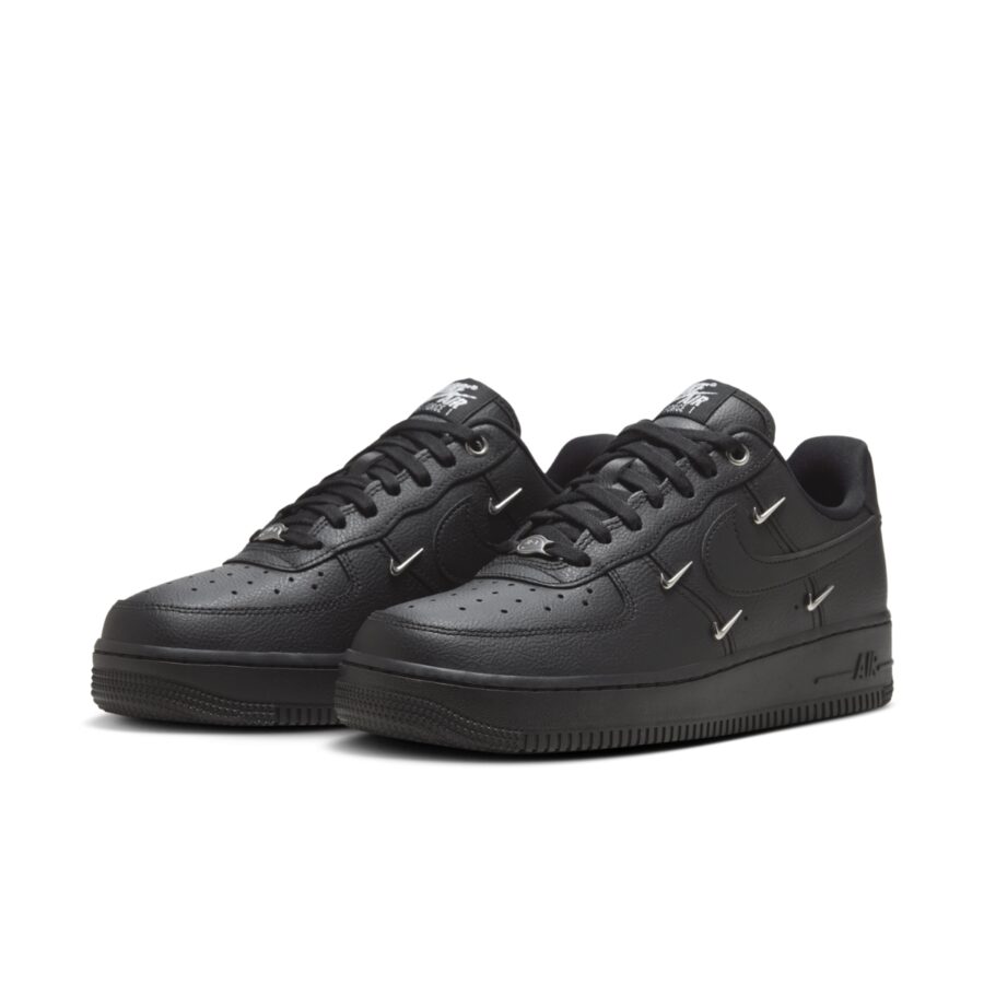 giày giày nike air force 1 low ‘black silver ’ hq1180-001