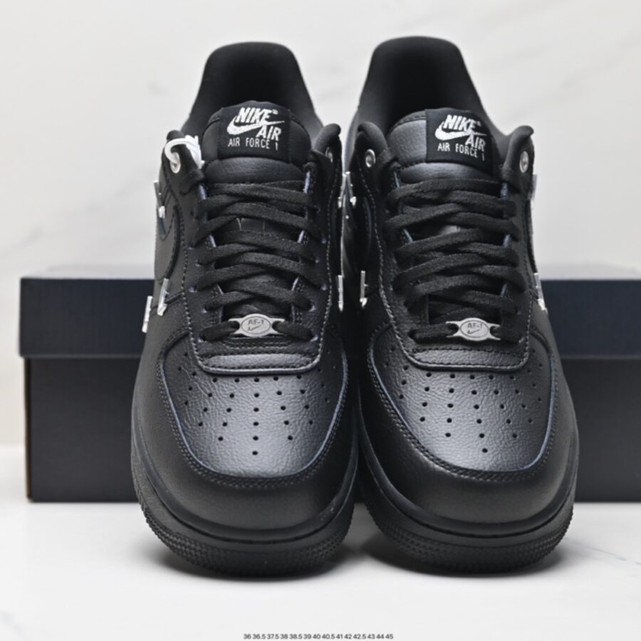 giày giày nike air force 1 low ‘black silver ’ hq1180-001