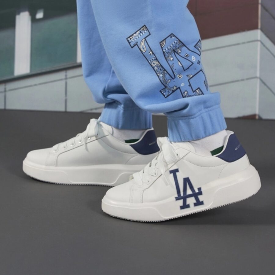 giày mlb chunky classic dodgers 'white navy' 3asxxa12n-07bld