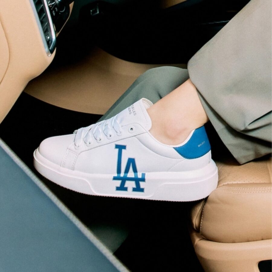 giày mlb chunky classic dodgers 'white navy' 3asxxa12n-07bld