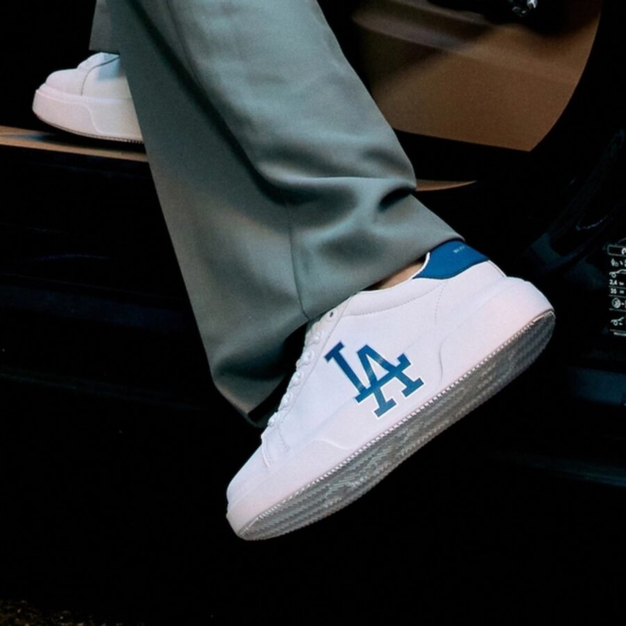 giày mlb chunky classic dodgers 'white navy' 3asxxa12n-07bld