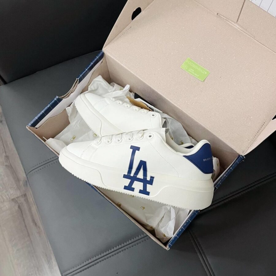 giày mlb chunky classic dodgers 'white navy' 3asxxa12n-07bld