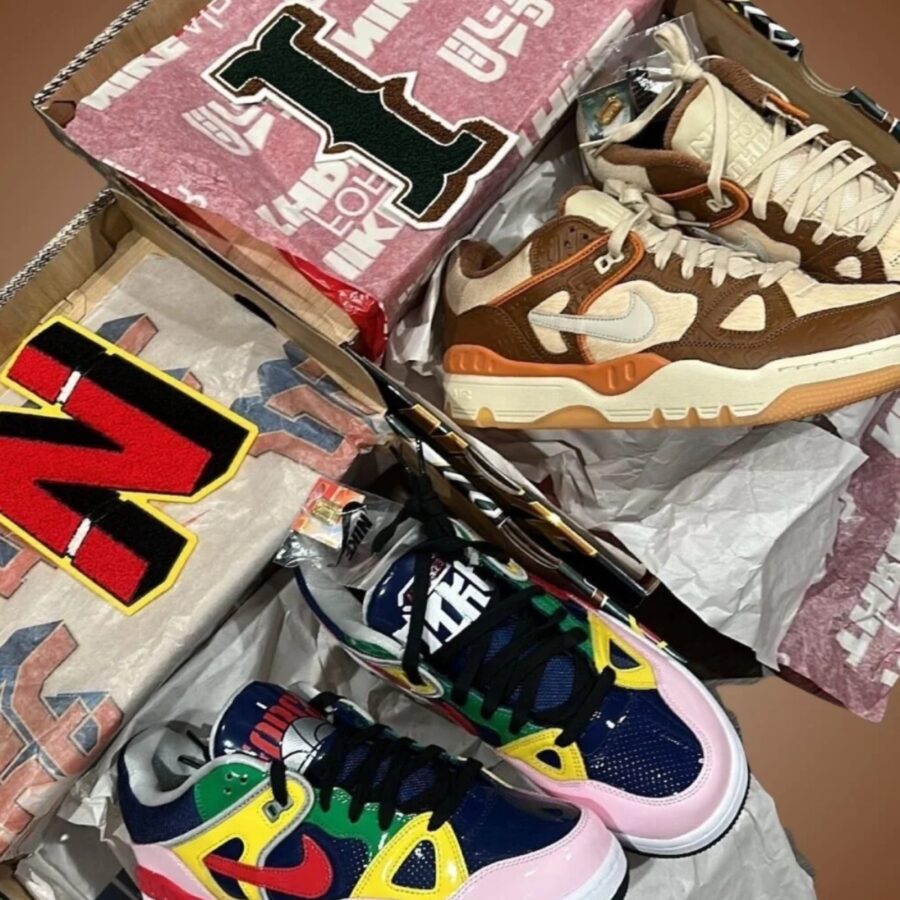 giày nigo x nike air force 3 low light british tan hq0260-200
