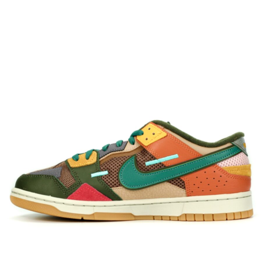 giày nike dunk low scrap archeo brown db0500-200