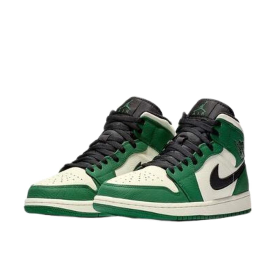 giày nike air jordan 1 mid 'pine green' 852542-301