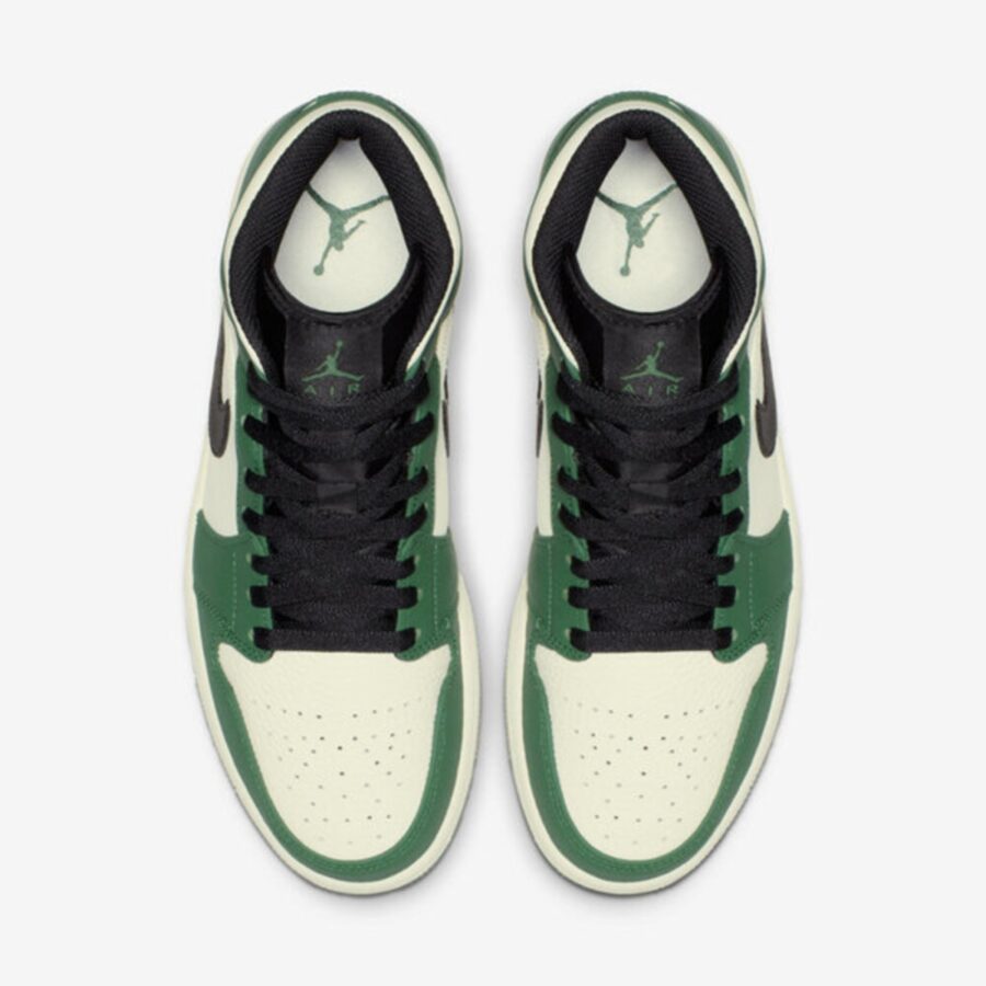 giày nike air jordan 1 mid 'pine green' 852542-301