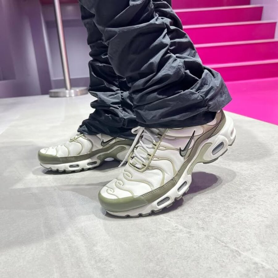 giày nike air max plus 'light bone medium olive' fb9722-002