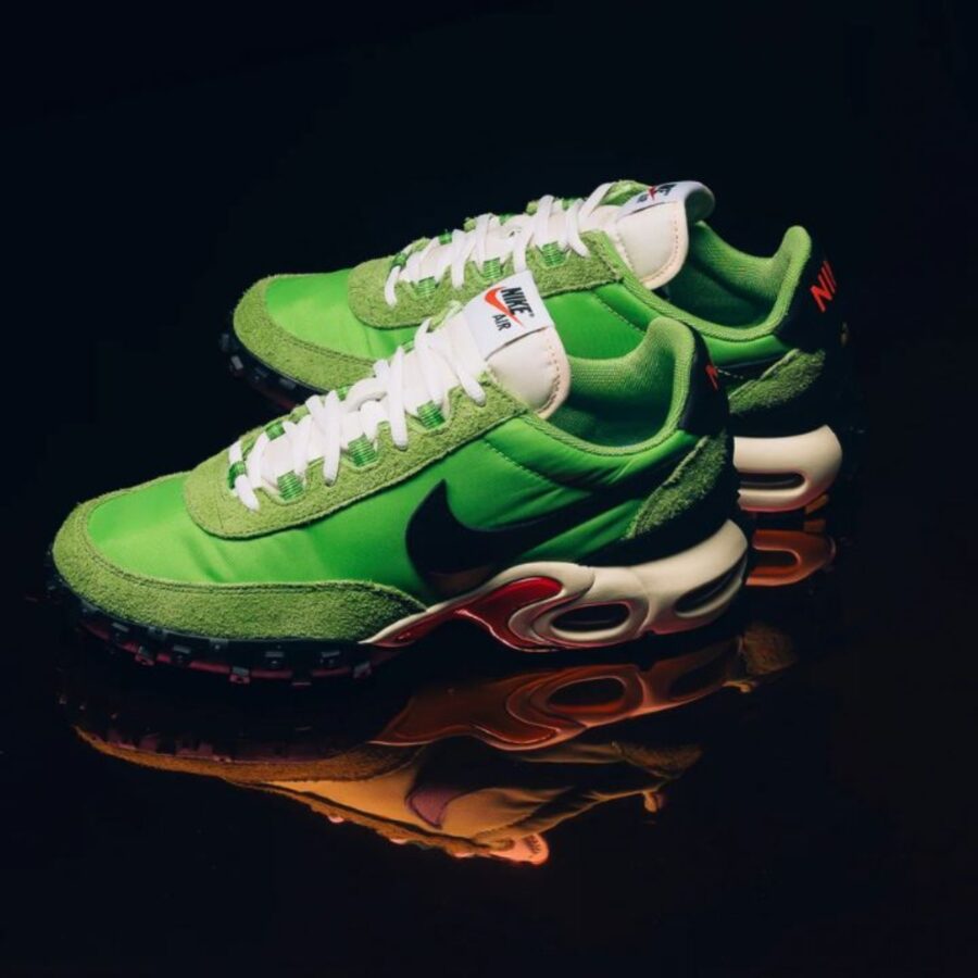 giày nike air max waffle 'action green altitude green' fv6946-301