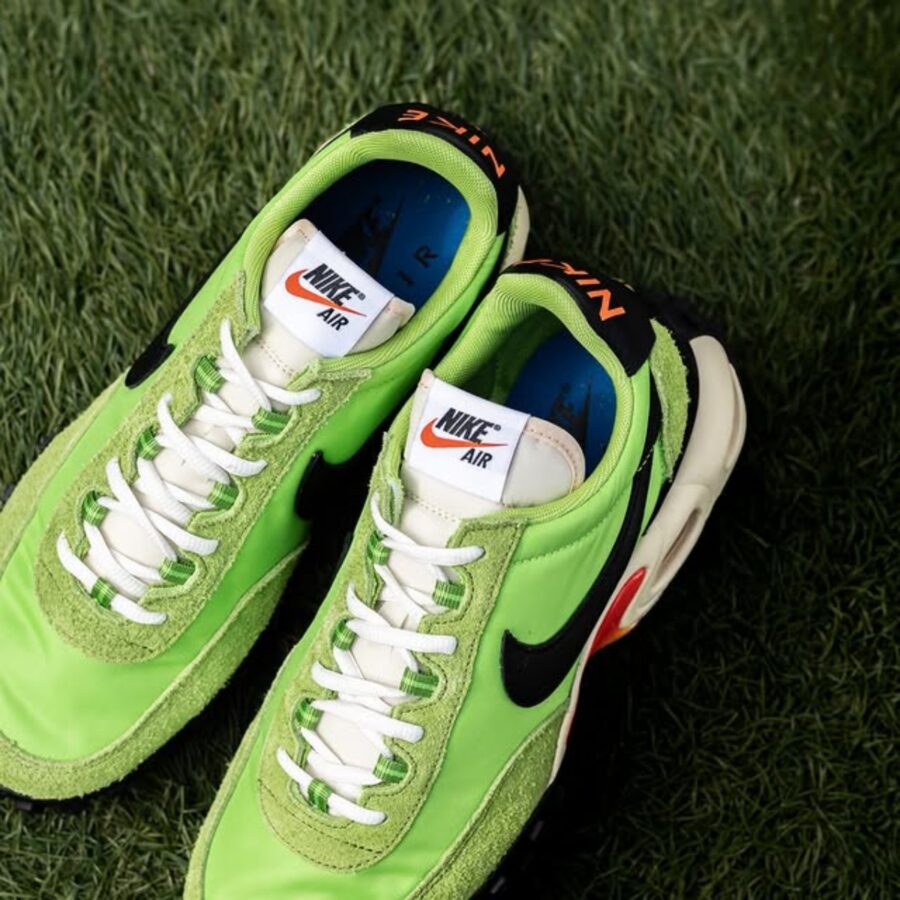 giày nike air max waffle 'action green altitude green' fv6946-301
