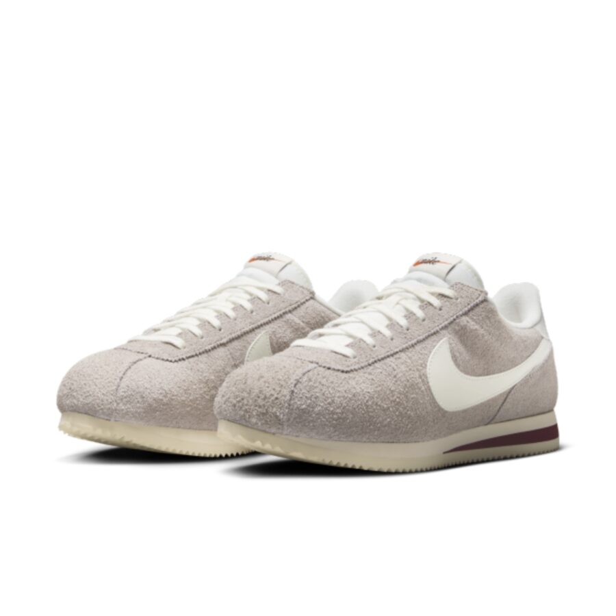 giày nike cortez se suede college gray sail white hf3142-001