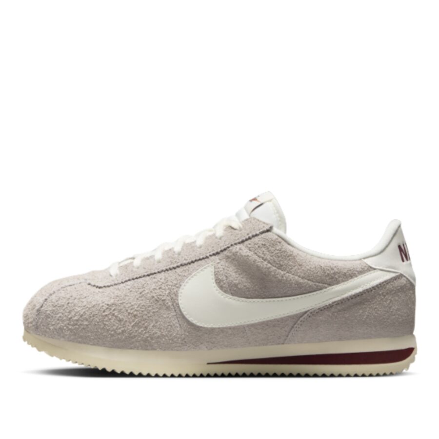 giày nike cortez se suede college gray sail white hf3142-001