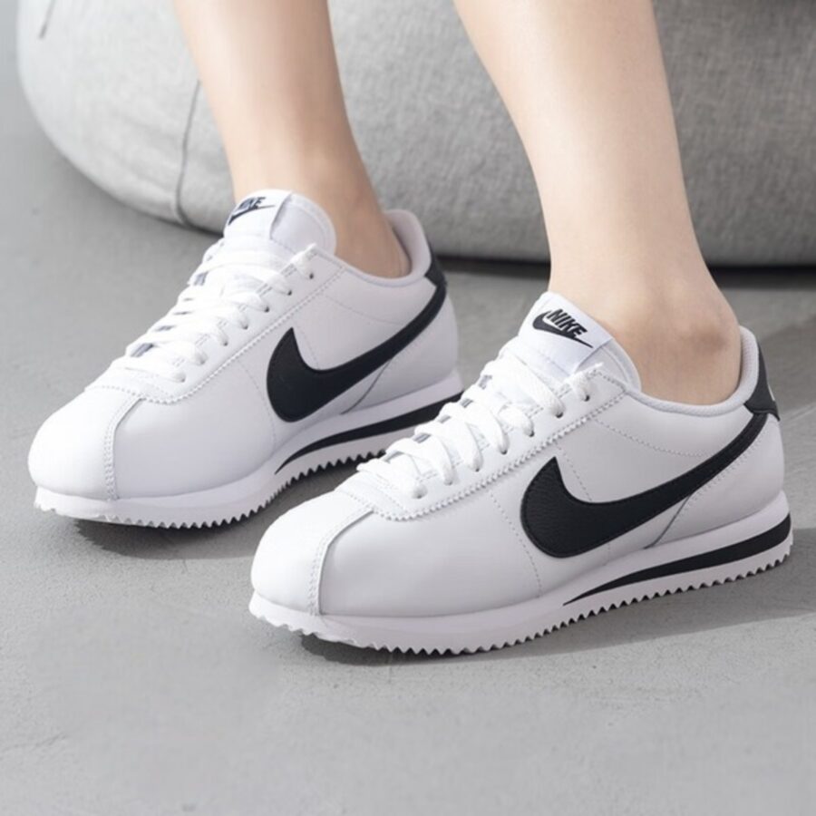 giày nike cortez white black dn1791-107