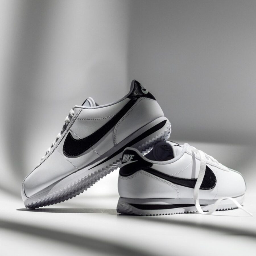 giày nike cortez white black dn1791-107