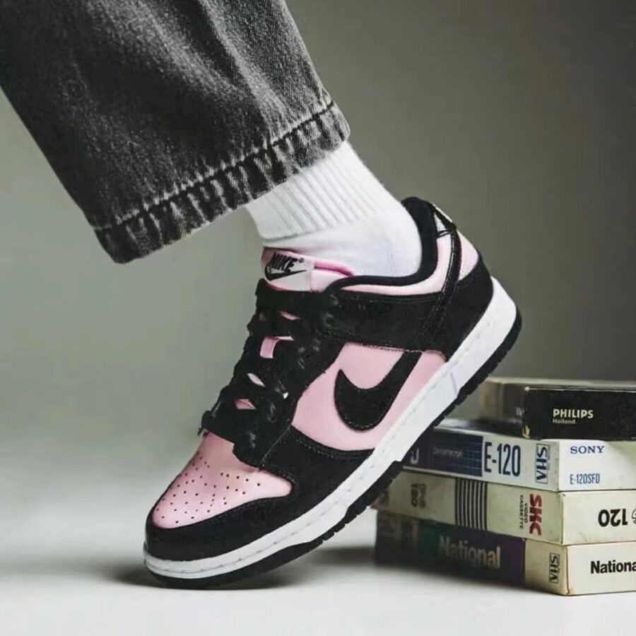 giày nike dunk low 'pink foam black' dj9955-600