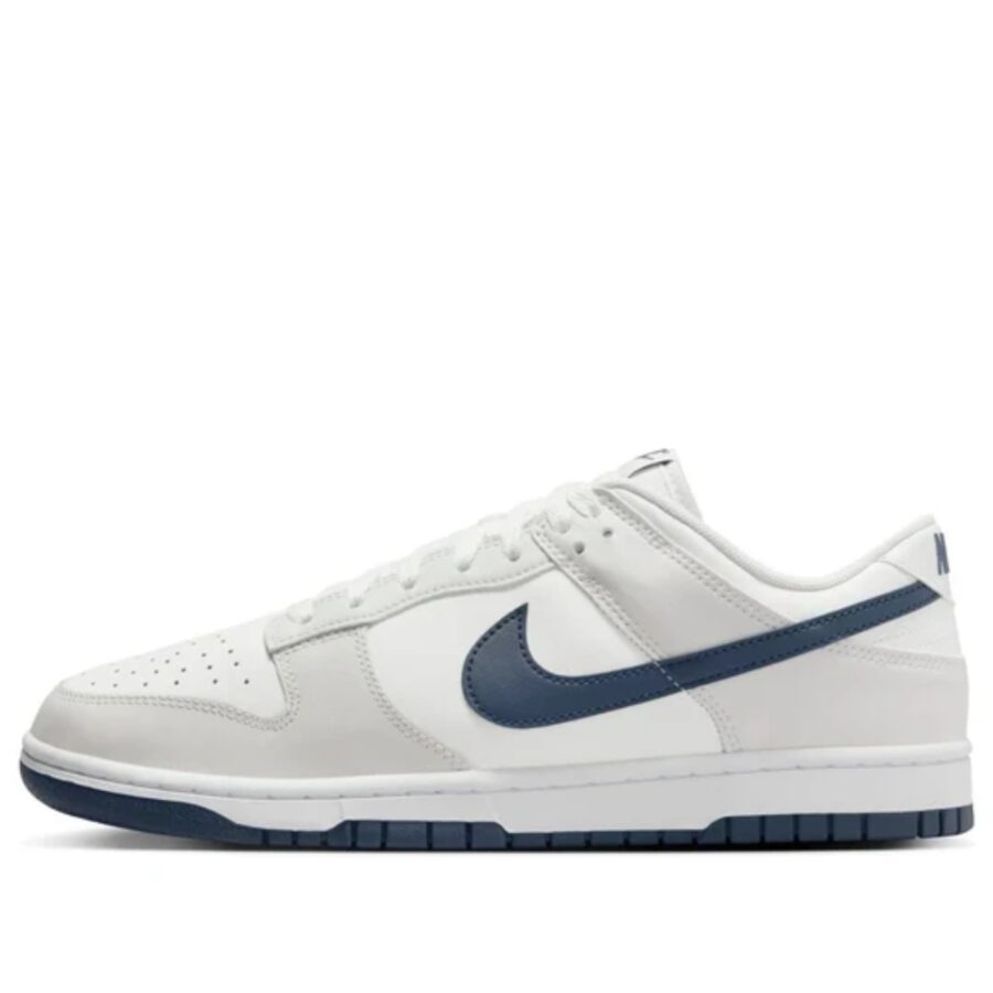 giày nike dunk low 'white midnight navy' dv0831-111