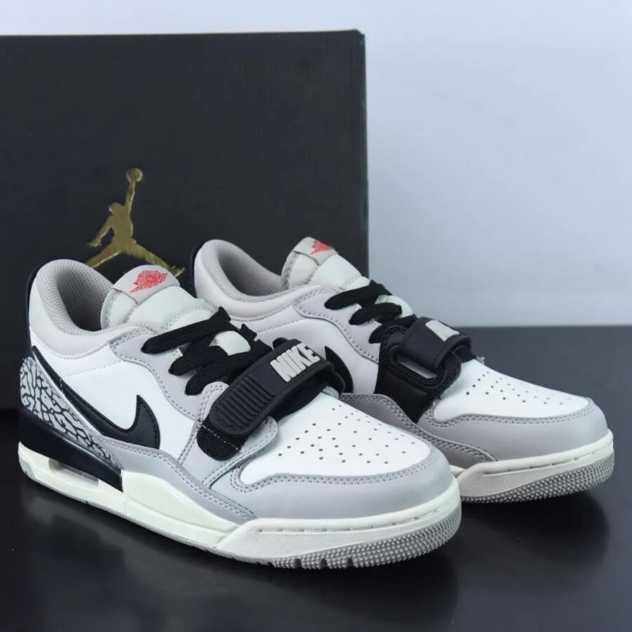 giày nike jordan legacy 312 low gs ‘tech grey cement’ cd9054-101