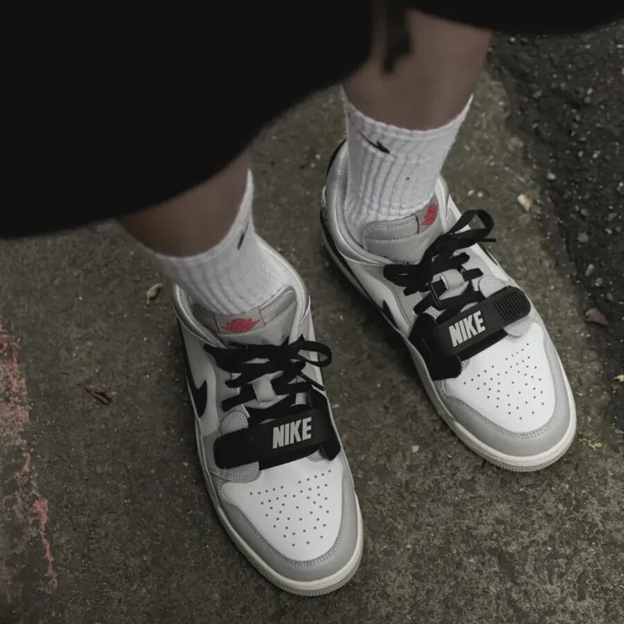giày nike jordan legacy 312 low gs ‘tech grey cement’ cd9054-101
