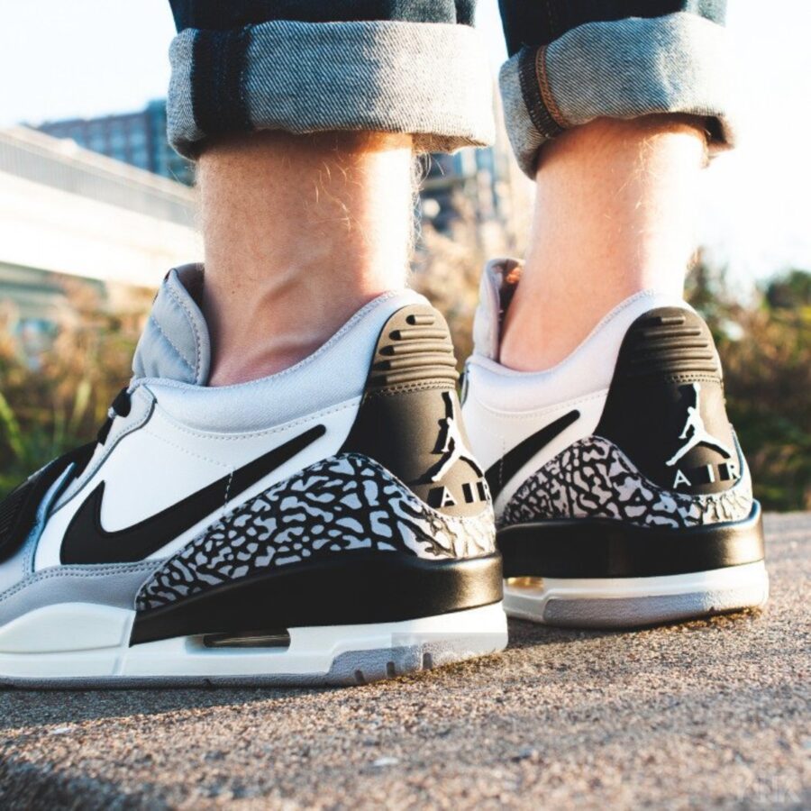 giày nike jordan legacy 312 low gs ‘tech grey cement’ cd9054-101