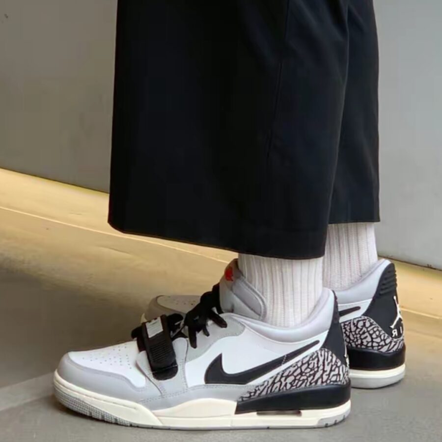 giày nike jordan legacy 312 low gs ‘tech grey cement’ cd9054-101