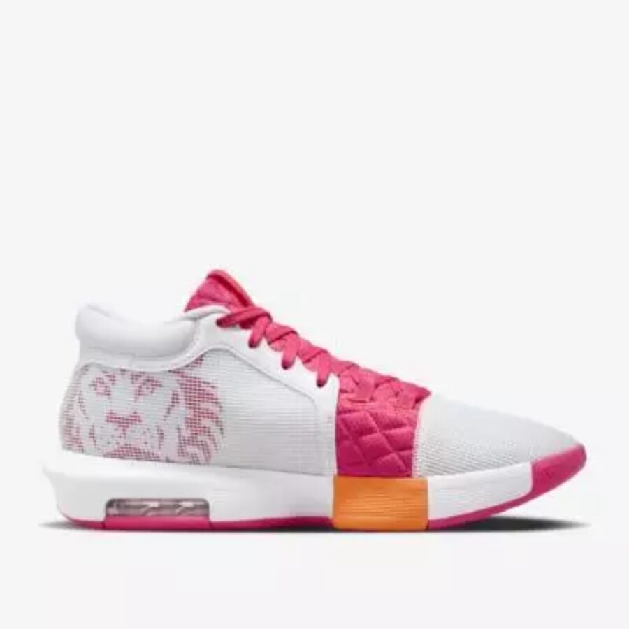 giày nike lebron witness 8 ep 'white bright mandarin pink' fb2237-104