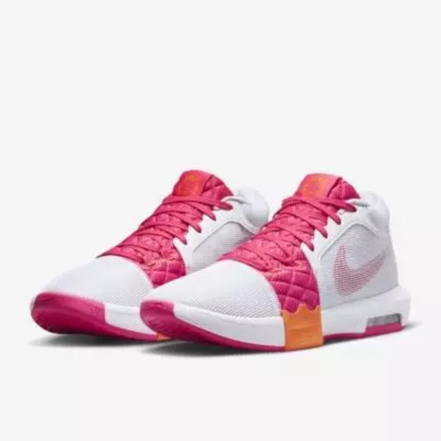 giày nike lebron witness 8 ep 'white bright mandarin pink' fb2237-104