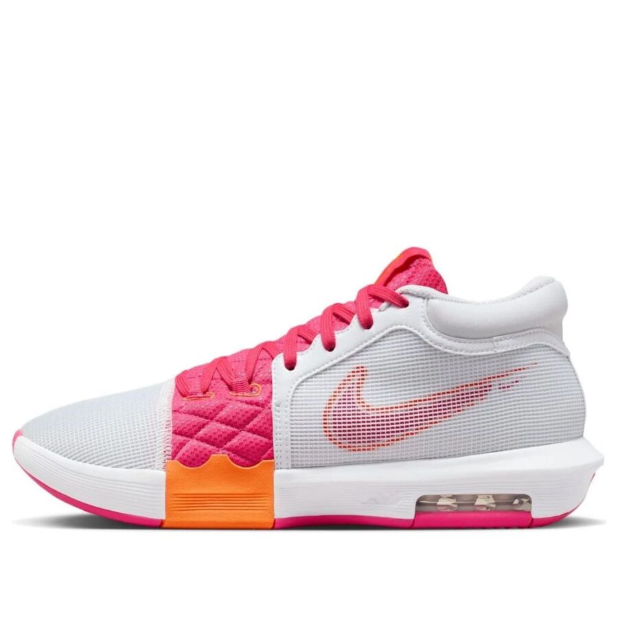 giày nike lebron witness 8 ep 'white bright mandarin pink' fb2237-104
