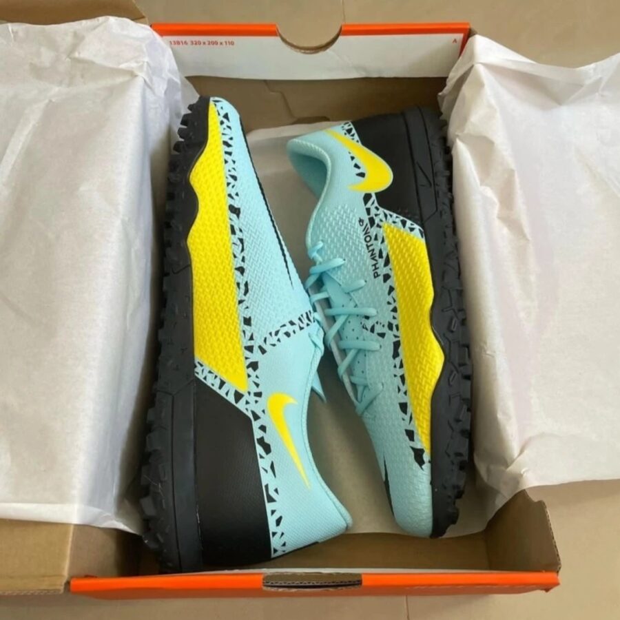 giày nike phantom gt2 club tf 'glacier ice yellow strike sunset glow black' dc0821-407