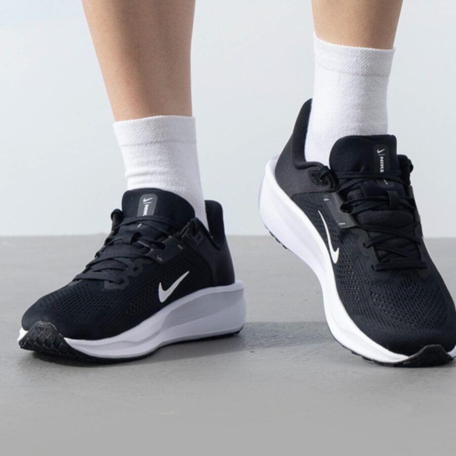 giày nike quest 6 'black white' fd6033-001