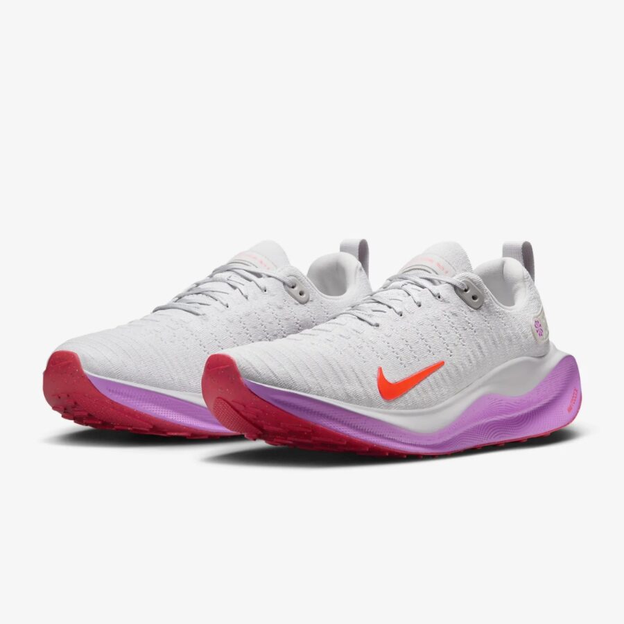 giày nike reactx infinity run 4 'vast grey hyper violet bright crimson' dr2665-011