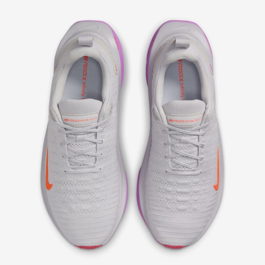 giày nike reactx infinity run 4 'vast grey hyper violet bright crimson' dr2665-011