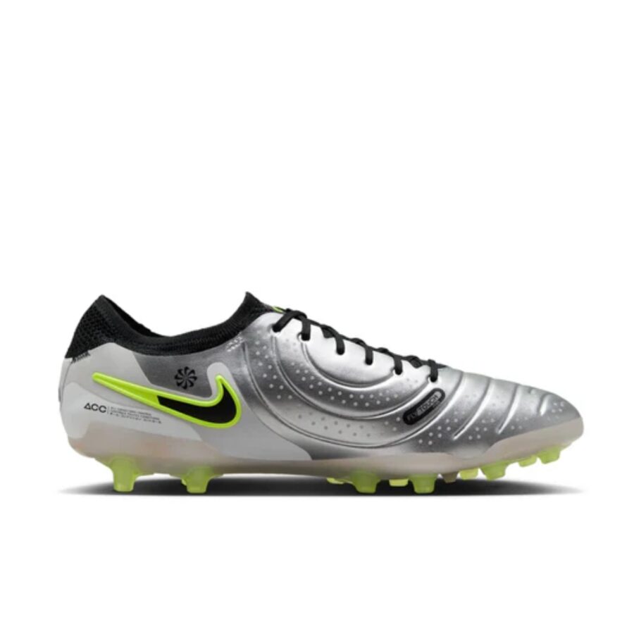 giày nike tiempo legend 10 elite ag 'metallic silver volt' dv4330-001