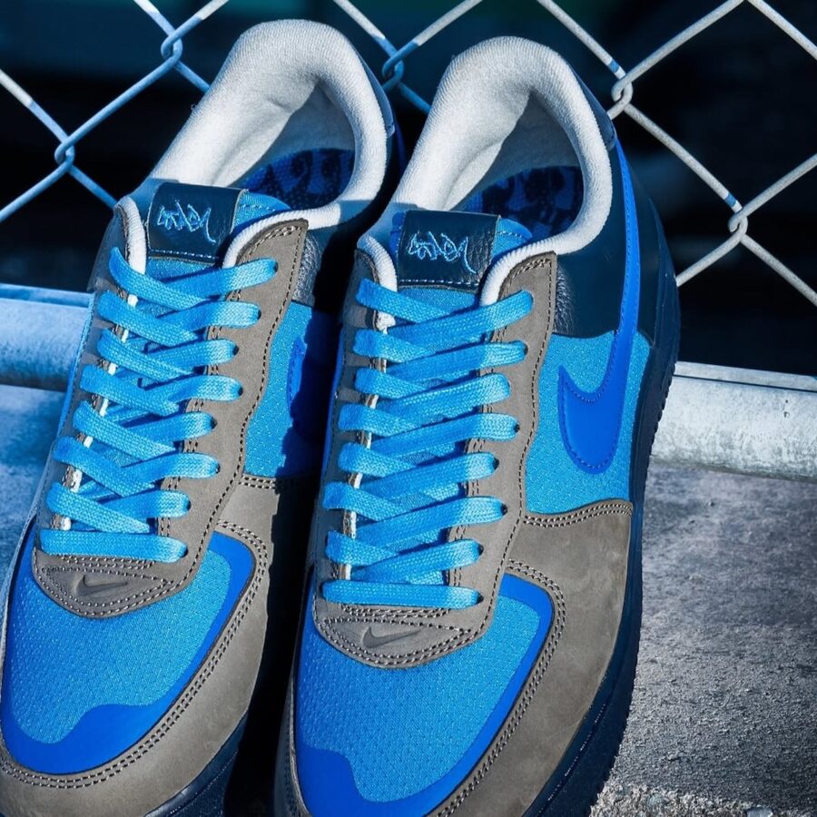 giày nike x stash air force 1 low 'soft grey harbor blue' hf5516-001