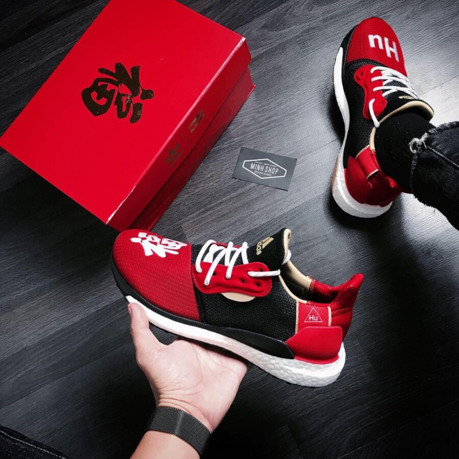 giày pharell adidas solar hu chinese new year ‘red’ ee8701