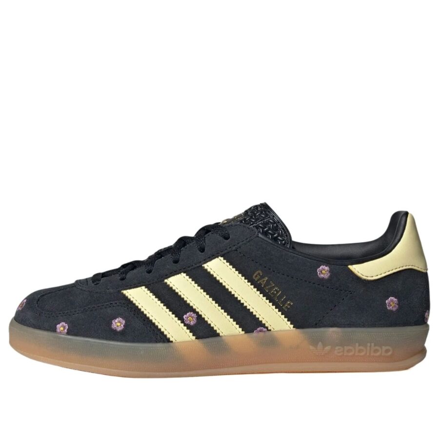 giày adidas gazelle indoor 'black almost yellow floral' if4490