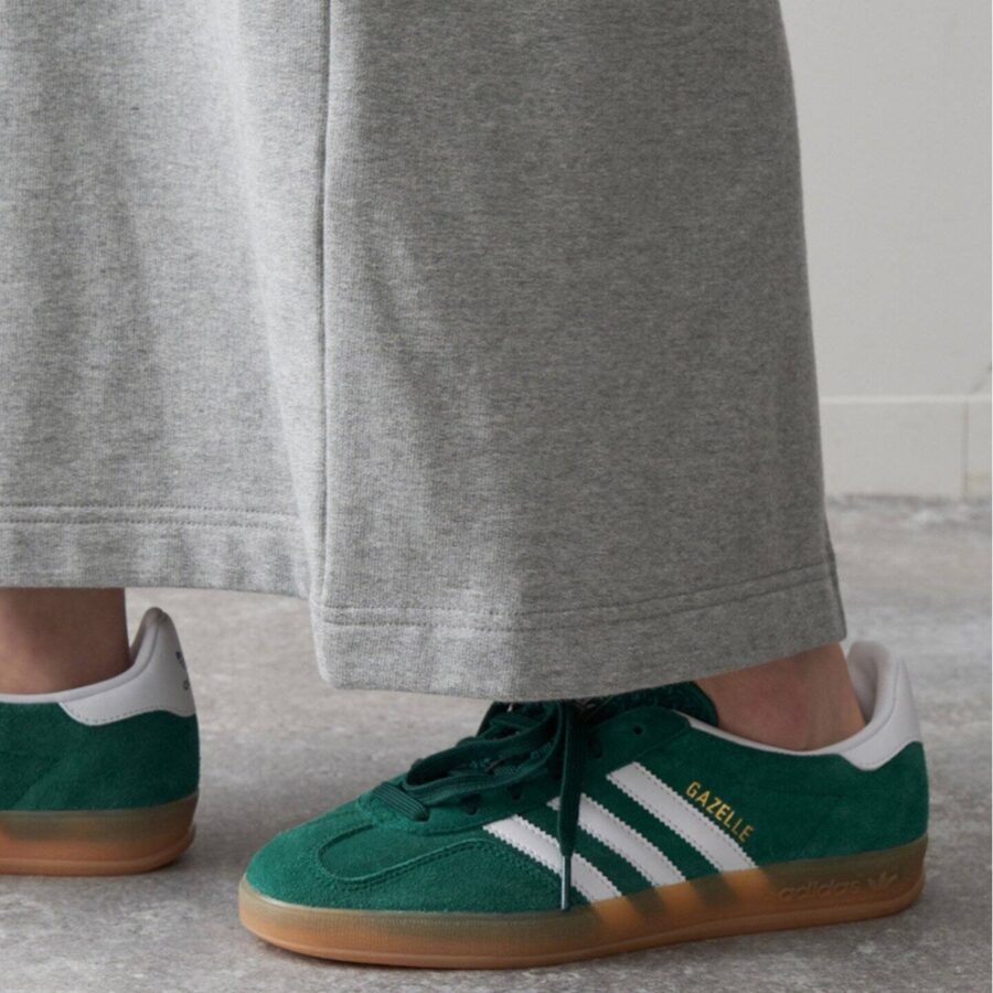 giày adidas gazelle indoor 'collegiate green gum' ji2062