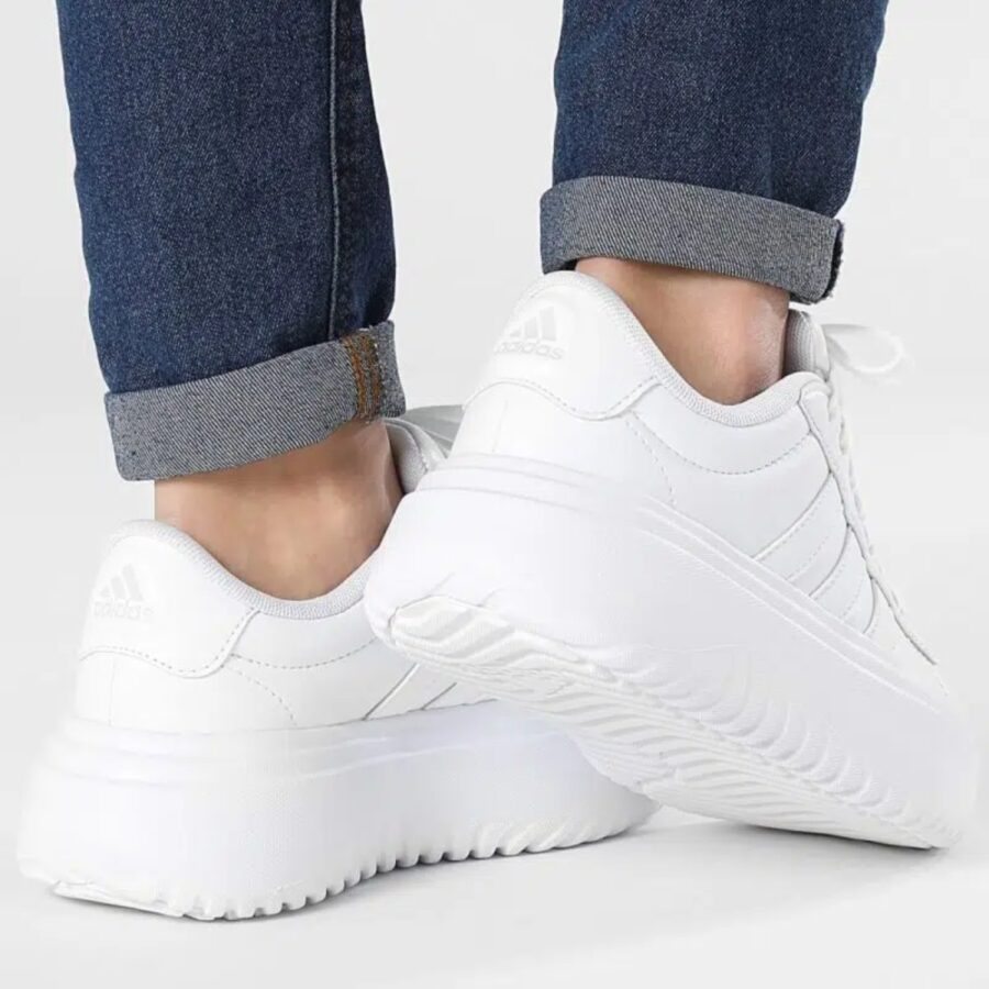 giày adidas grand court platform 'crystal white' ie1089