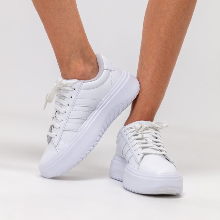 giày adidas grand court platform 'crystal white' ie1089