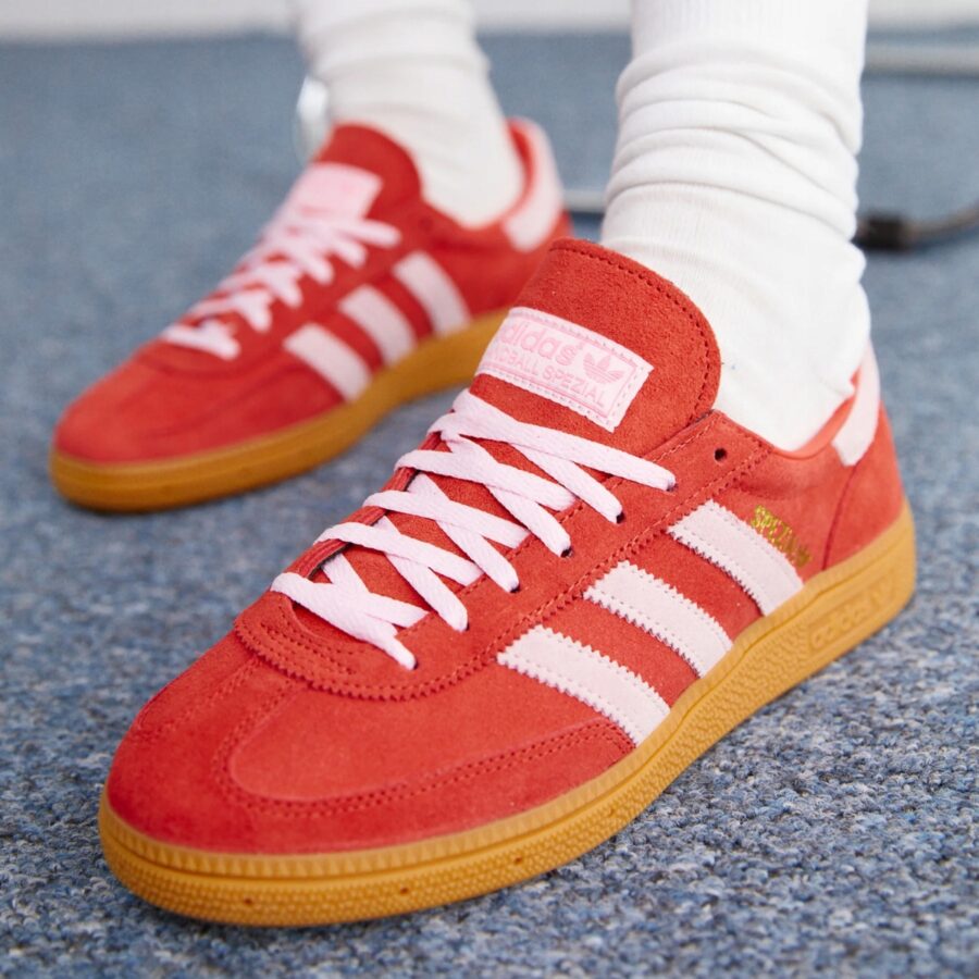 giày adidas handball spezial 'bright red clear pink' ie5894
